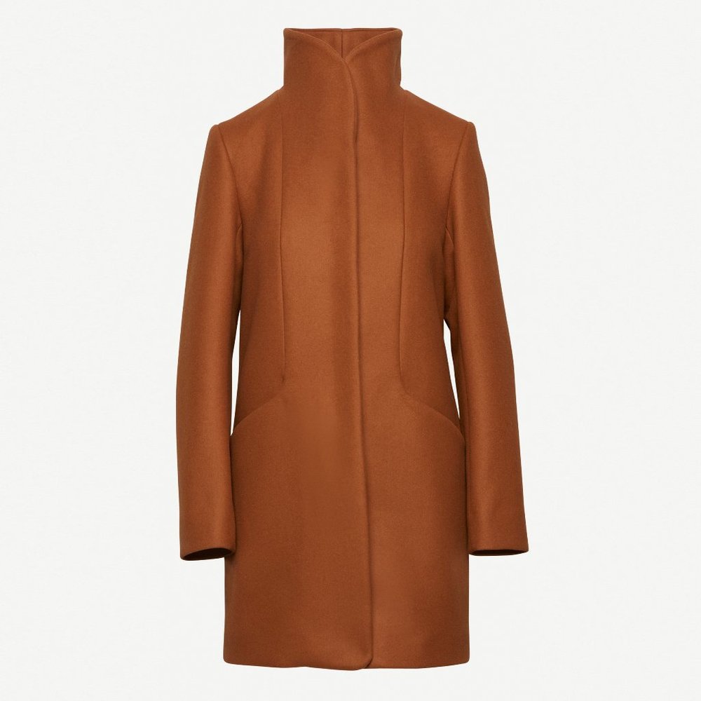 Artizia Wilfred Cocoon Coat - Cigar XS